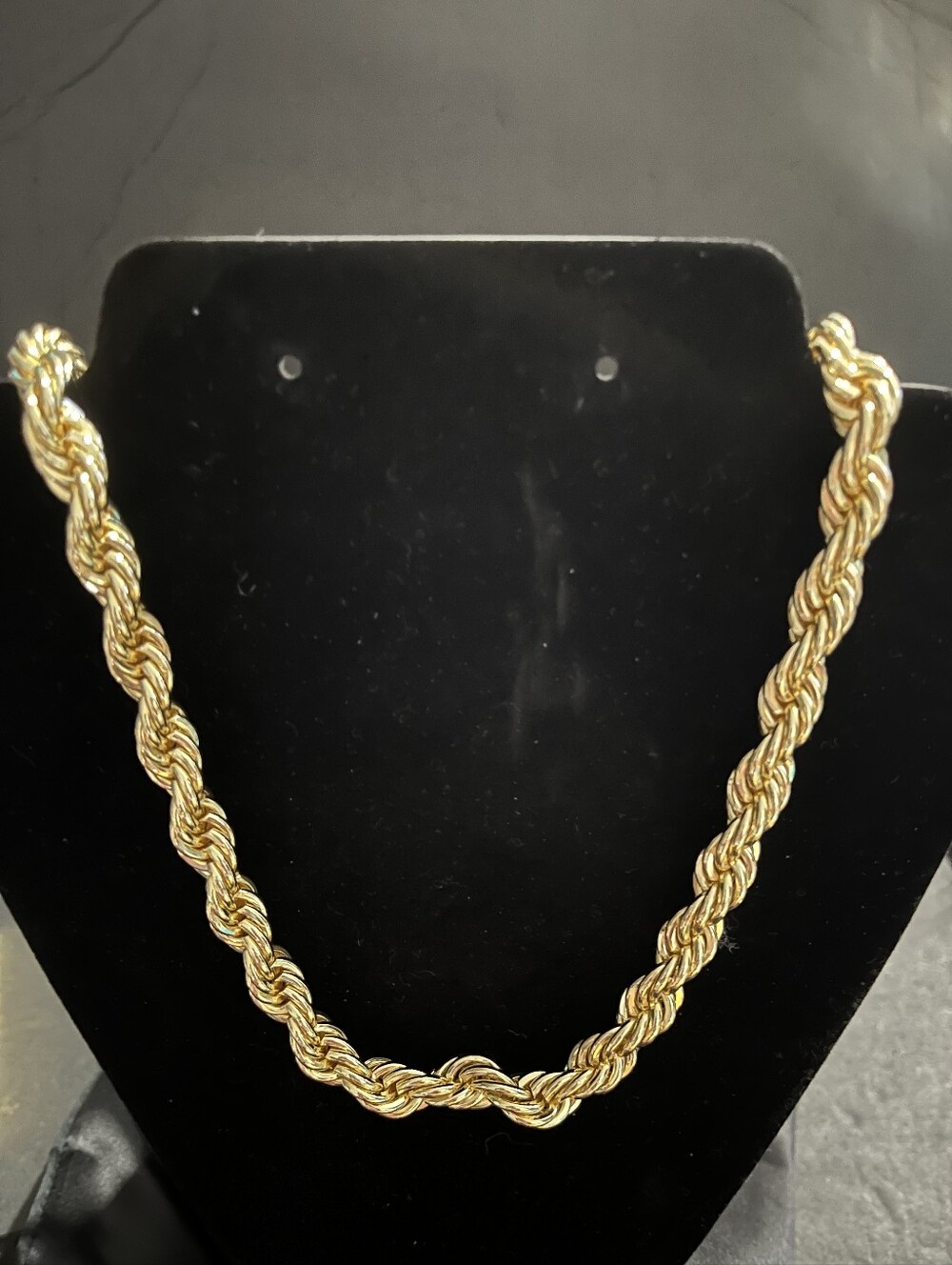 14k Stamped 21- Inch Heavy Rope Chain 21"